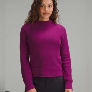 Lululemon Mock Neck Cotton Blend Sweater